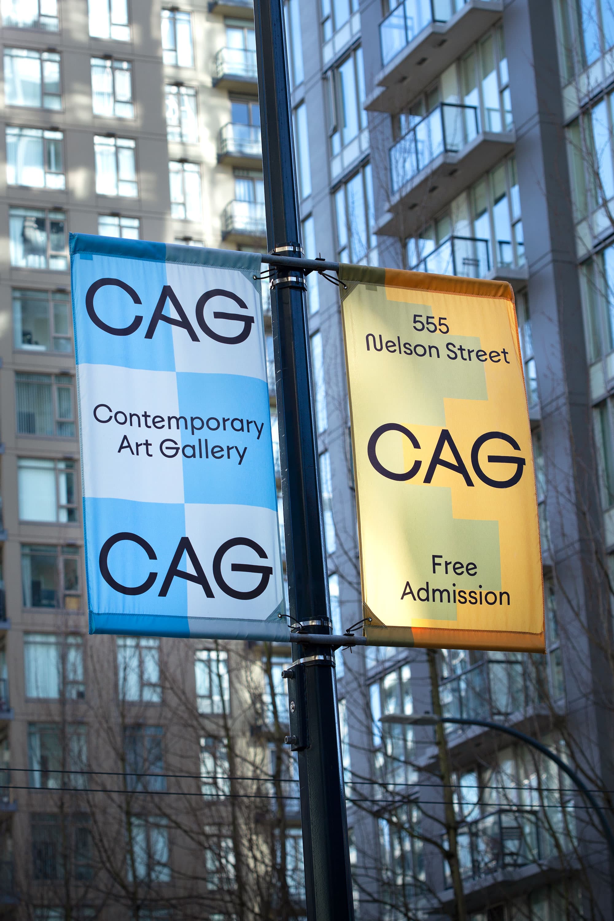 CAG visual identity sigange by Post Projects